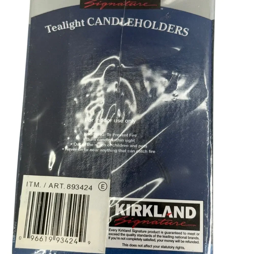 Kirkland Tea Light Candle Holders Set 3 Snowman Reindeer Snowflake NIP